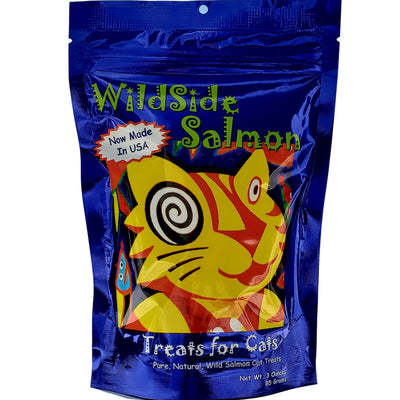 Wildside Salmon 3oz Cat treats front