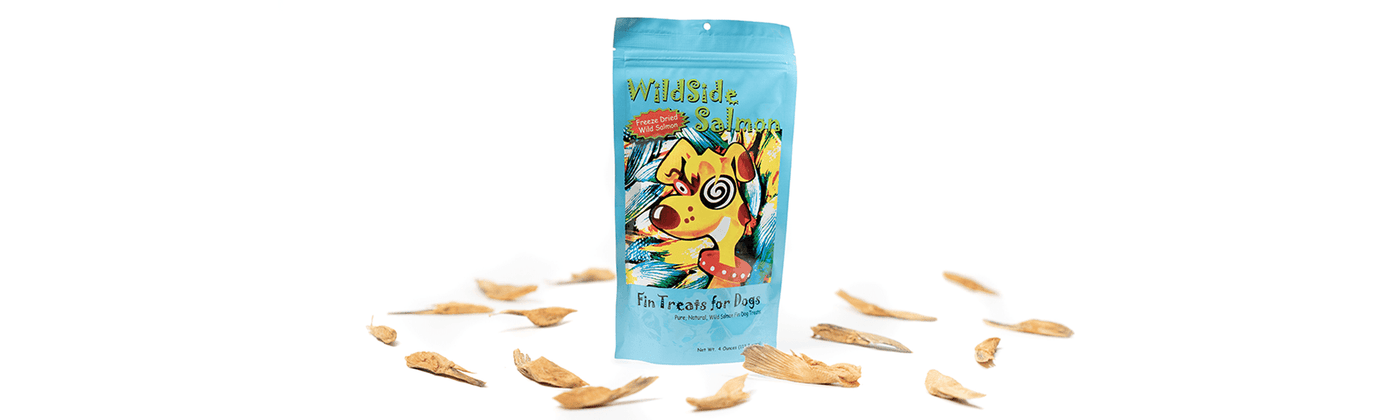 Wildside Salmon Freeze-Dried Salmon Fins 4oz