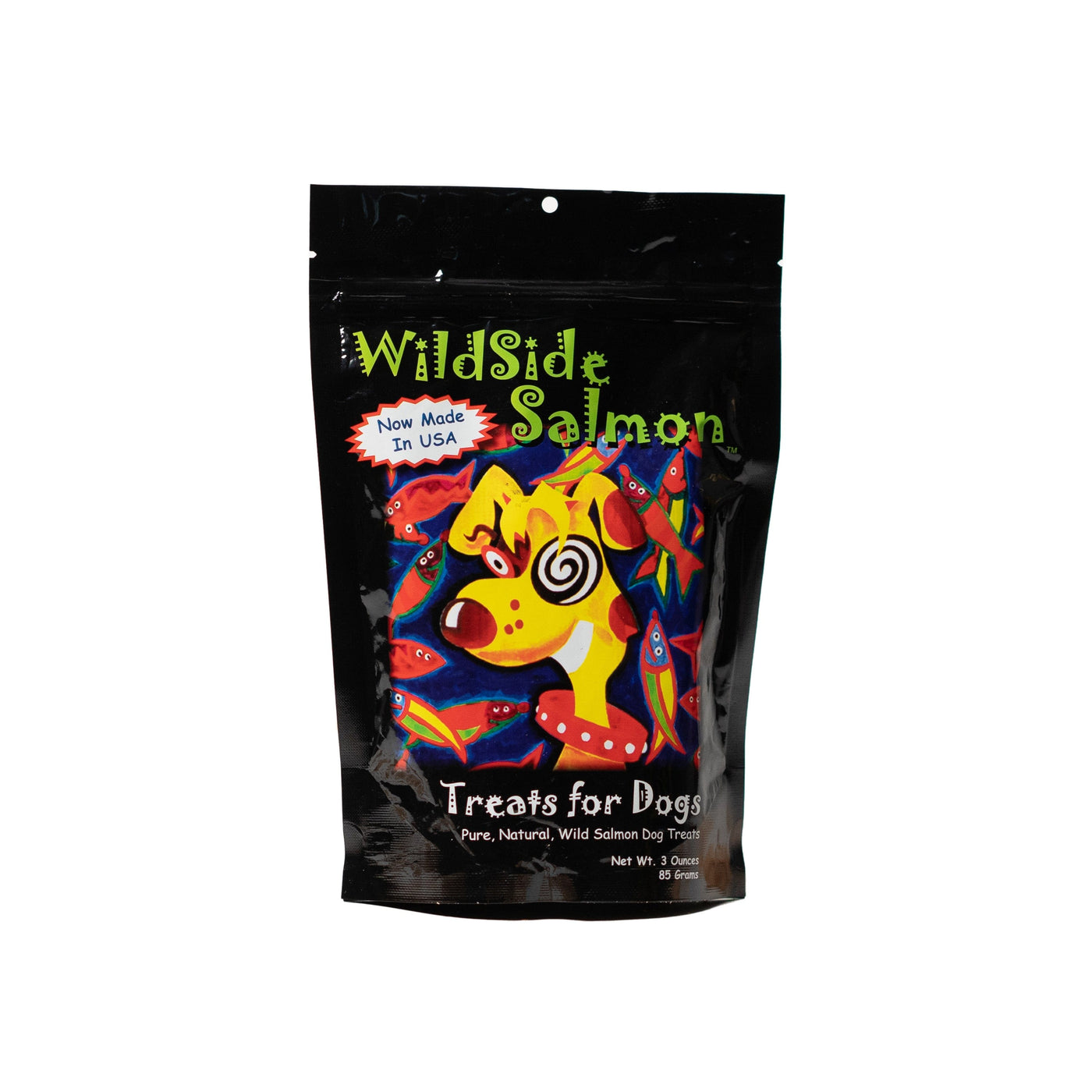 Wildsidesalmon 3oz Dog treats bag front